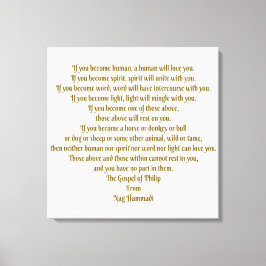 Liefde en geest canvas afdruk