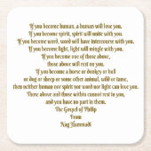 Liefde en geest kartonnen onderzetters (Voorkant)