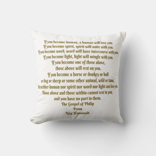 Liefde en geest kussen (Voorkant)