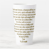 Liefde en geest latte mok (Voorkant)