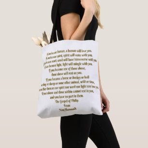 Liefde en geest tote bag