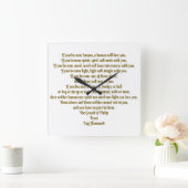 Liefde en geest vierkante klok (Huis)