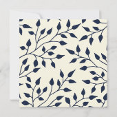 Liefde en gelachen feestdag fotokaart / Navy Blue Kaart (Achterkant)