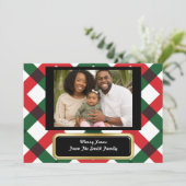 Liefde en Geloof Aangepaste Kerst Kaart (Staand voorkant)