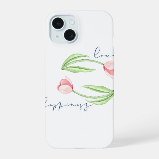Liefde en Geluk iPhone 15 Case (Achterkant)