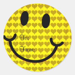 Liefde en geluk_ ronde sticker