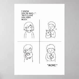 Liefde en genegenheid stripverhaal poster