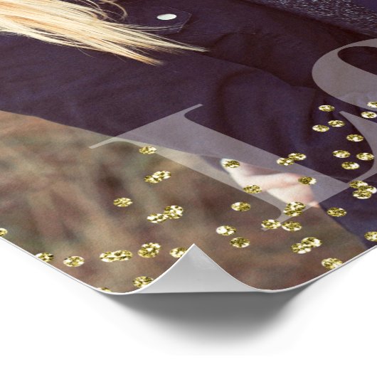 Liefde en Glitters Foto Poster (Hoek)