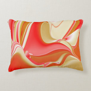 Liefde en Goud Abstract 3D Rainbowart Accent Kussen
