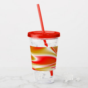 Liefde en Goud Abstract 3D Rainbowart Acryl Drinkbeker