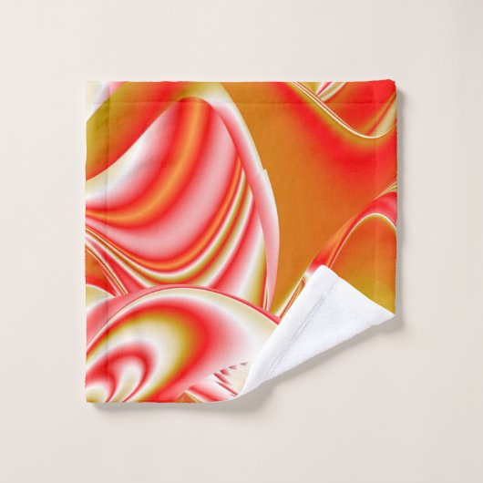 Liefde en Goud Abstract 3D Rainbowart Bad Handdoek (Wasdoekje)