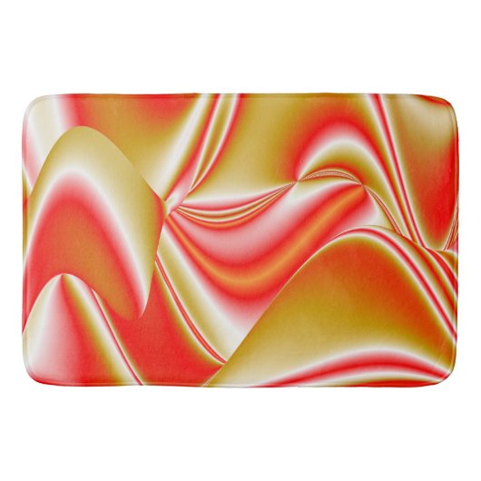 Liefde en Goud Abstract 3D Rainbowart Badmat (Voorkant)