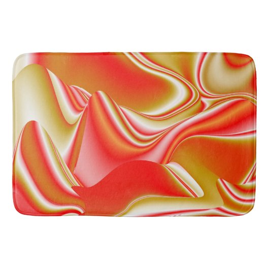 Liefde en Goud Abstract 3D Rainbowart Badmat (Voorkant)