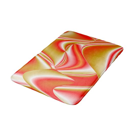 Liefde en Goud Abstract 3D Rainbowart Badmat (Gekanteld)