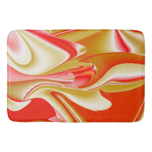 Liefde en Goud Abstract 3D Rainbowart Badmat (Voorkant)