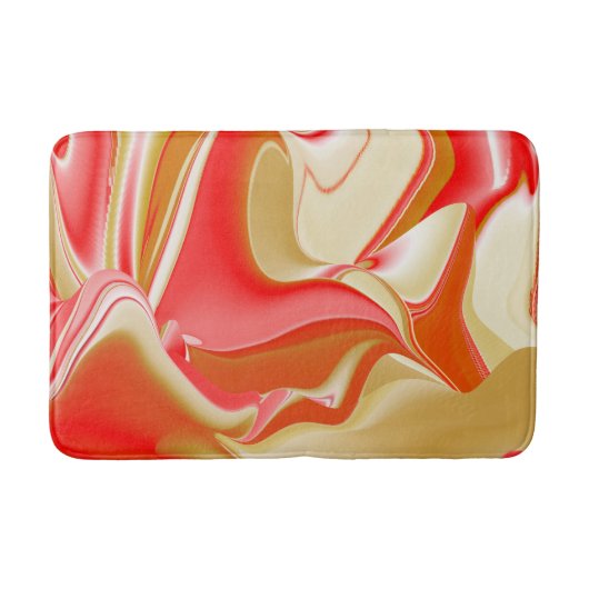 Liefde en Goud Abstract 3D Rainbowart Badmat (Voorkant)