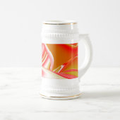 Liefde en Goud Abstract 3D Rainbowart Bierpul (Voorkant rechts)