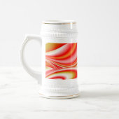 Liefde en Goud Abstract 3D Rainbowart Bierpul (Links)