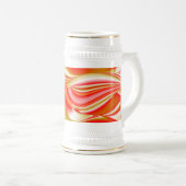 Liefde en Goud Abstract 3D Rainbowart Bierpul (Voorkant rechts)