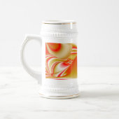 Liefde en Goud Abstract 3D Rainbowart Bierpul (Links)