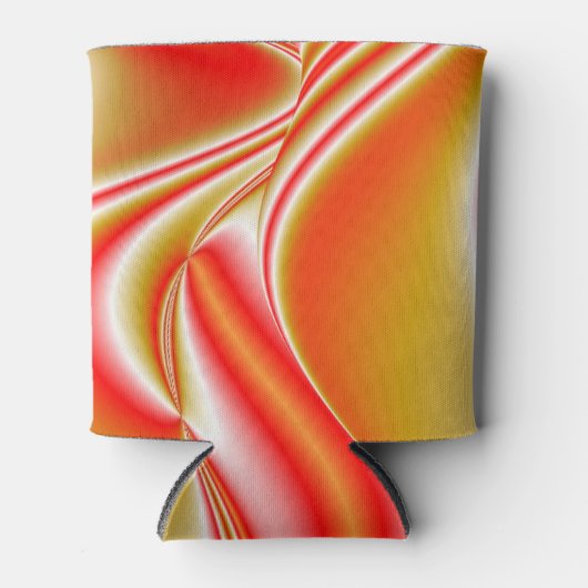 Liefde en Goud Abstract 3D Rainbowart Blikjeskoeler (Voorkant)