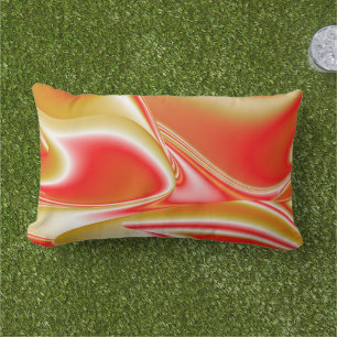 Liefde en Goud Abstract 3D Rainbowart Buitenkussen