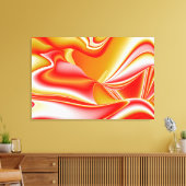 Liefde en Goud Abstract 3D Rainbowart Canvas Afdruk (Insitu (Woonkamer))
