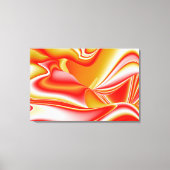Liefde en Goud Abstract 3D Rainbowart Canvas Afdruk (Voorkant)