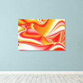 Liefde en Goud Abstract 3D Rainbowart Canvas Afdruk (Insitu (Houten vloer))