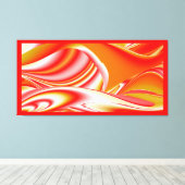 Liefde en Goud Abstract 3D Rainbowart Canvas Afdruk (Insitu (Houten vloer))