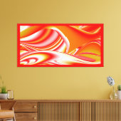 Liefde en Goud Abstract 3D Rainbowart Canvas Afdruk (Insitu (Woonkamer))