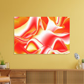 Liefde en Goud Abstract 3D Rainbowart Canvas Afdruk (Insitu (Woonkamer))