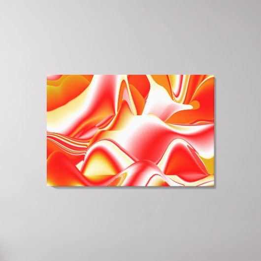Liefde en Goud Abstract 3D Rainbowart Canvas Afdruk (Voorkant)