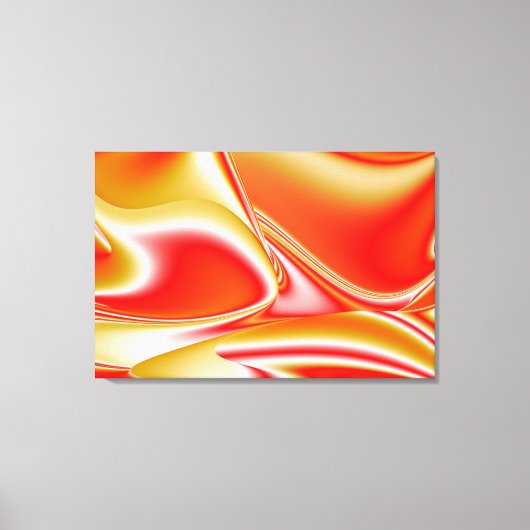 Liefde en Goud Abstract 3D Rainbowart Canvas Afdruk (Voorkant)