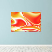 Liefde en Goud Abstract 3D Rainbowart Canvas Afdruk (Insitu (Houten vloer))