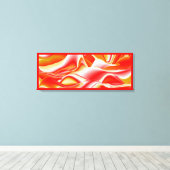 Liefde en Goud Abstract 3D Rainbowart Canvas Afdruk (Insitu (Houten vloer))