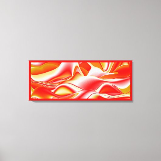Liefde en Goud Abstract 3D Rainbowart Canvas Afdruk (Voorkant)