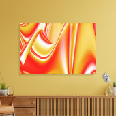 Liefde en Goud Abstract 3D Rainbowart Canvas Afdruk (Insitu (Woonkamer))