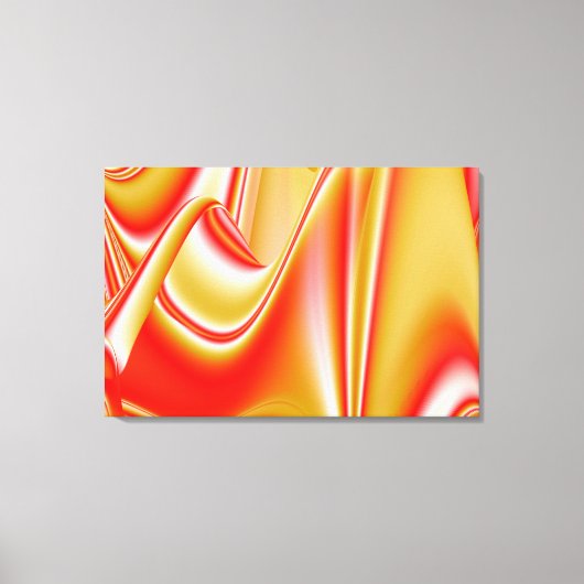 Liefde en Goud Abstract 3D Rainbowart Canvas Afdruk (Voorkant)