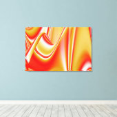 Liefde en Goud Abstract 3D Rainbowart Canvas Afdruk (Insitu (Houten vloer))