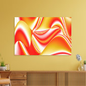 Liefde en Goud Abstract 3D Rainbowart Canvas Afdruk (Insitu (Woonkamer))