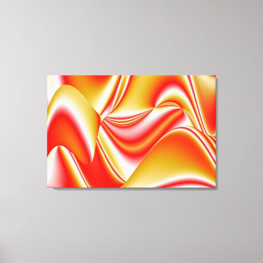 Liefde en Goud Abstract 3D Rainbowart Canvas Afdruk (Voorkant)