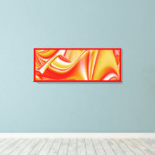Liefde en Goud Abstract 3D Rainbowart Canvas Afdruk (Insitu (Houten vloer))
