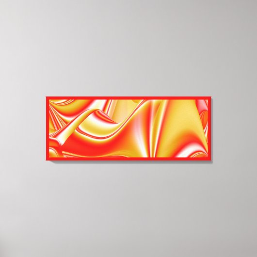 Liefde en Goud Abstract 3D Rainbowart Canvas Afdruk (Voorkant)