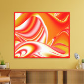 Liefde en Goud Abstract 3D Rainbowart Canvas Afdruk (Insitu (Woonkamer))