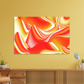 Liefde en Goud Abstract 3D Rainbowart Canvas Afdruk (Insitu (Woonkamer))