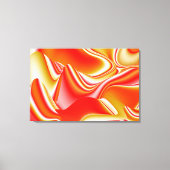Liefde en Goud Abstract 3D Rainbowart Canvas Afdruk (Voorkant)