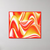 Liefde en Goud Abstract 3D Rainbowart Canvas Afdruk (Voorkant)