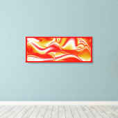Liefde en Goud Abstract 3D Rainbowart Canvas Afdruk (Insitu (Houten vloer))