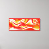 Liefde en Goud Abstract 3D Rainbowart Canvas Afdruk (Voorkant)